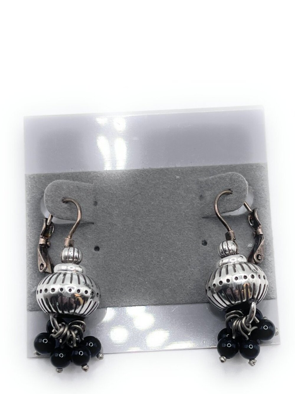 Brighton Black Beaded Earrings - 1044